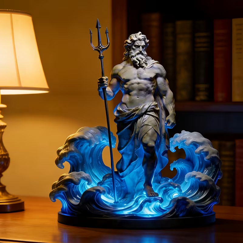 Poseidon Ocean Wave LED Desk Lamp